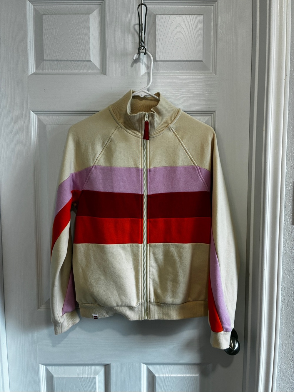 2 piece set Cream Zip-Up Jacket with pants - Picture 2 of 8